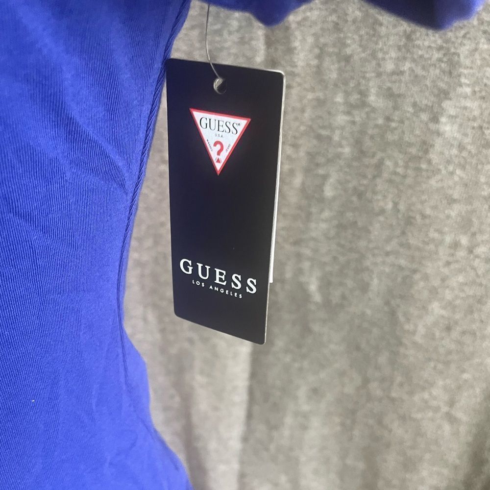 GUESS Womens Twist-Front Off The Shoulder Blouse - Picture 5 of 10